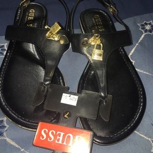 Guess Black sandals flat